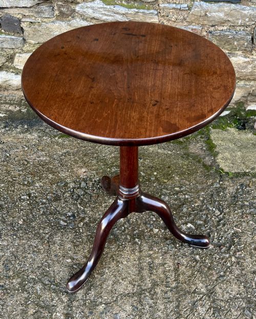Georgian Mahogany Birdcage Tilt Top Table
