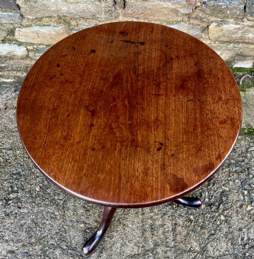 fig 2. Georgian Mahogany Birdcage Tilt Top Table