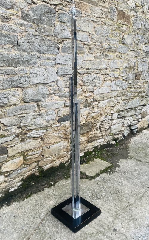 fig 1. Art Deco Chrome Standard Lamp
