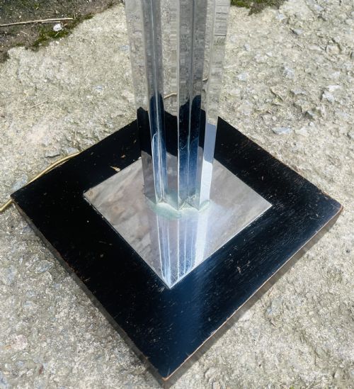 fig 2. Art Deco Chrome Standard Lamp