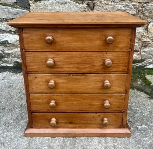 Antique Pine Collectors Chest