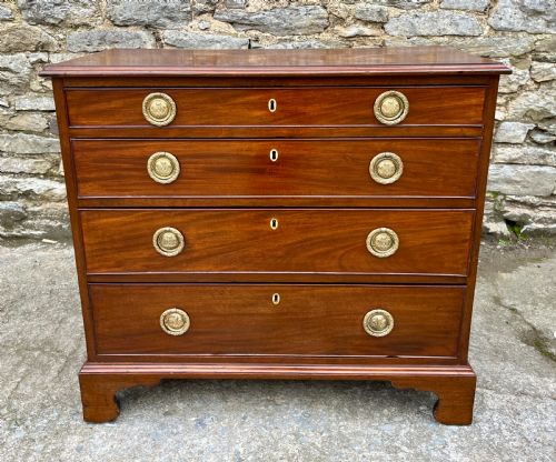 fig 1. Small Georgian Mahogany Chest of Drawers
