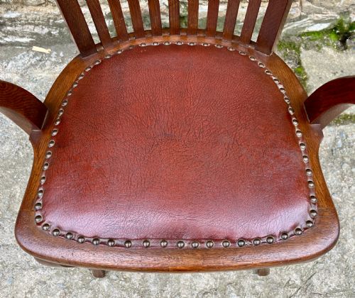 fig 2. Antique Oak Desk Chair