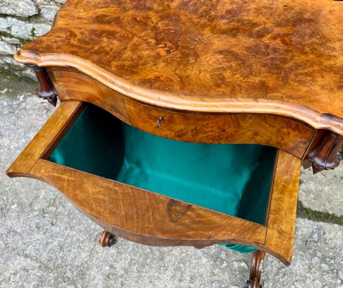 fig 3. Victorian Walnut Sewing Table