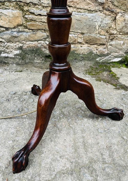 fig 2. Antique Mahogany Standard Lamp