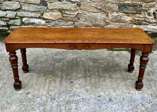 Victorian Oak Window Bench Seat