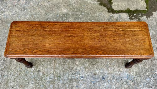 fig 1. Victorian Oak Window Bench Seat