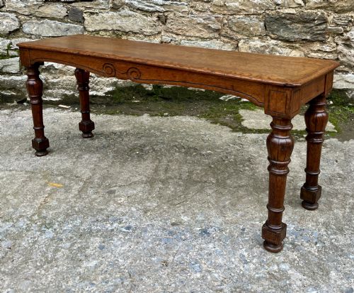 fig 2. Victorian Oak Window Bench Seat