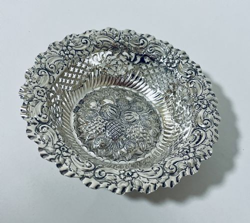 Victorian Silver Bon Bon Dish