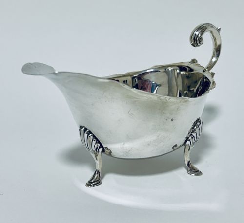 fig 1. Antique Silver Sauce Boat