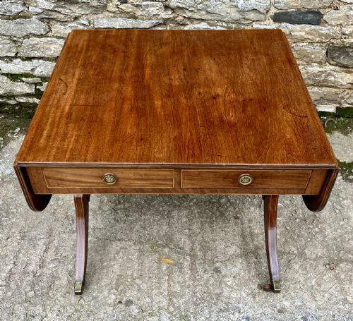 fig 1. Regency Mahogany Sofa Table