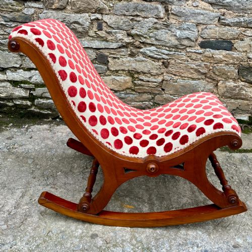 fig 1. Victorian Mahogany Rocking Chair