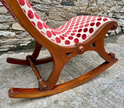 fig 2. Victorian Mahogany Rocking Chair