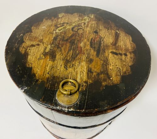 fig 1. Antique Chinese Rice Barrel