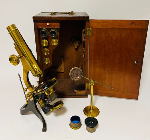 Victorian Brass Microscope