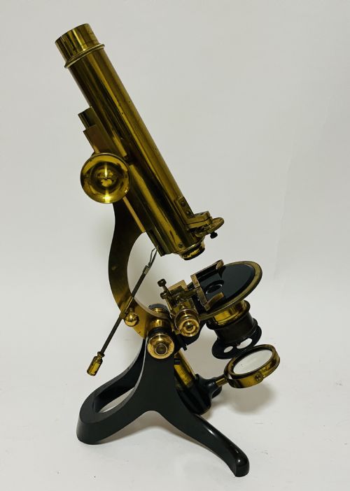 fig 1. Victorian Brass Microscope