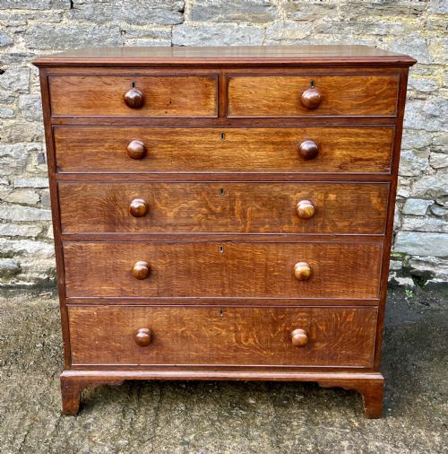 ?Large Victorian Oak Chest of Drawers