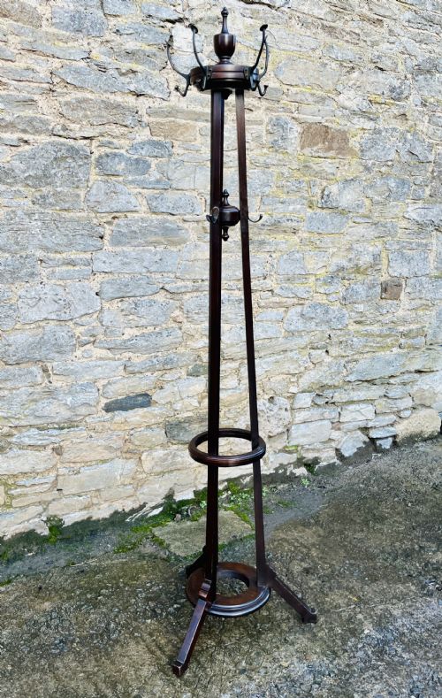 fig 1. Edwardian Mahogany Hall Stand