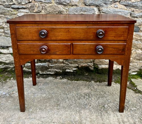 fig 1. Antique Welsh Oak Side Table