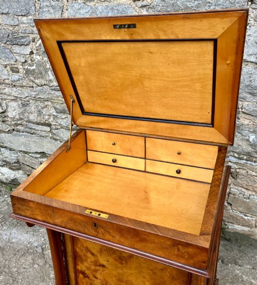 fig 3. Victorian Burr Walnut Davenport