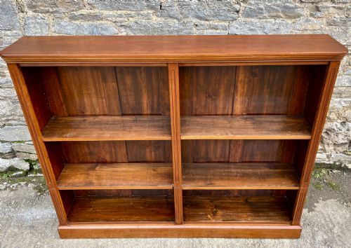 fig 1. Large Edwardian Open Bookcase