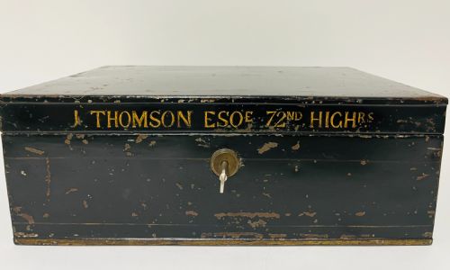 fig 1. Antique Military Document Box