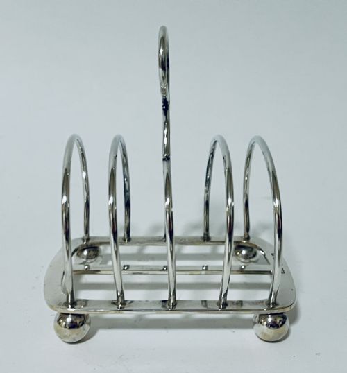 Antique Silver Toast Rack