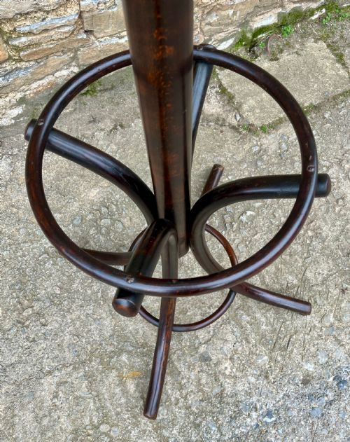 LARGE ANTIQUE BENTWOOD HAT AND COAT STAND - ADDITIONAL PHOTO 5