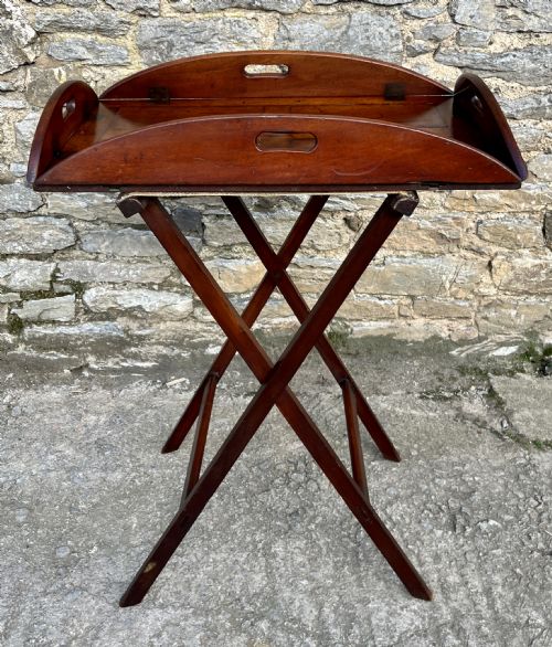 Georgian Mahogany Folding Butlers Tray
