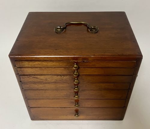 fig 2. Antique Mahogany Specimen Drawers