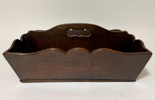 fig 1. Georgian Mahogany Cutlery Tray