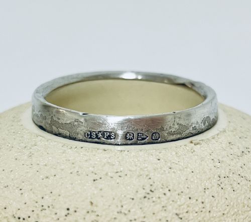 fig 1. Victorian Silver Rim Ceramic Match Striker