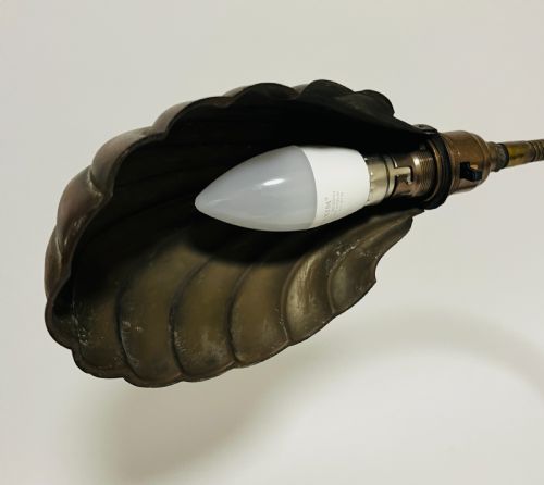 fig 2. Antique Industrial Shell Desk Lamp