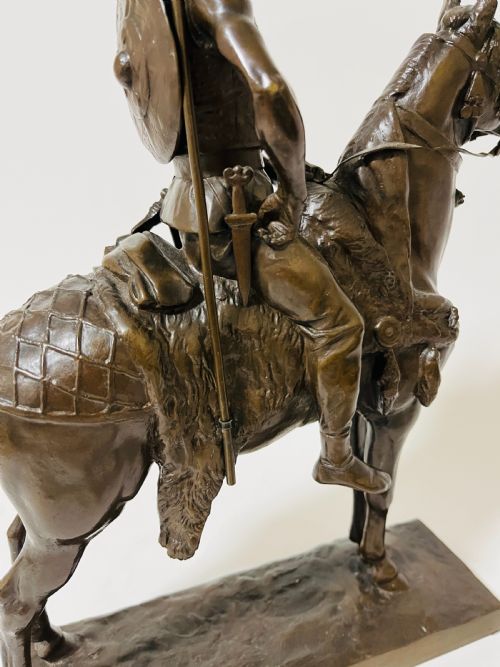GAULISH CHIEF BRONZE AFTER EMMANUEL FREMIET - ADDITIONAL PHOTO 6