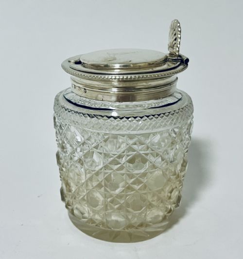 fig 1. Victorian Silver Topped Marmalade Pot