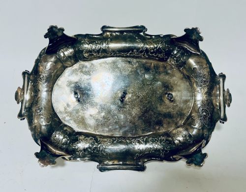 VICTORIAN SILVER PLATED DESK STAND - ADDITIONAL PHOTO 18