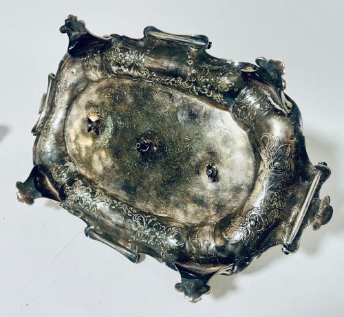 VICTORIAN SILVER PLATED DESK STAND - ADDITIONAL PHOTO 19