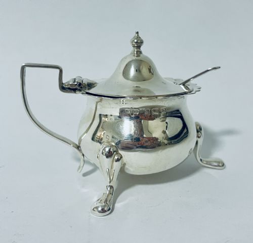 Antique Silver Mustard Pot

