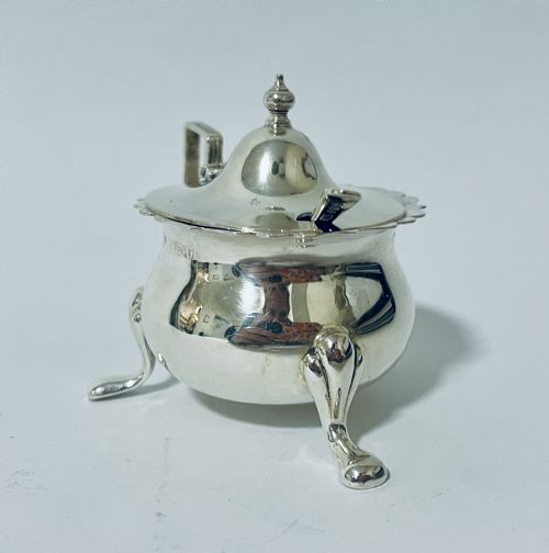 fig 1. Antique Silver Mustard Pot