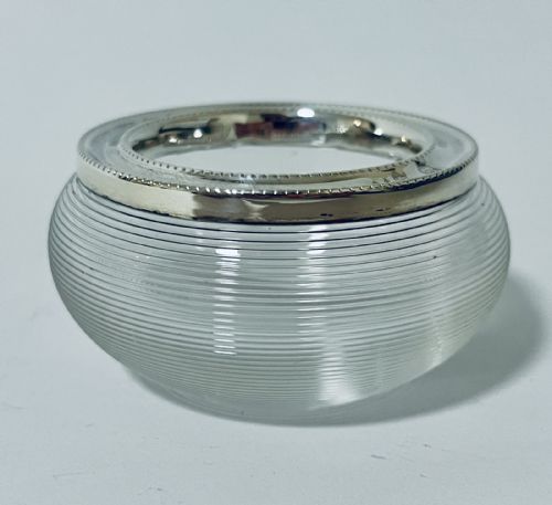Victorian Match Strike with Silver Rim