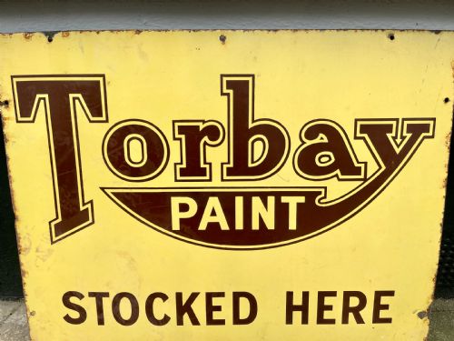 fig 2. Torbay Paint Enamel Sign