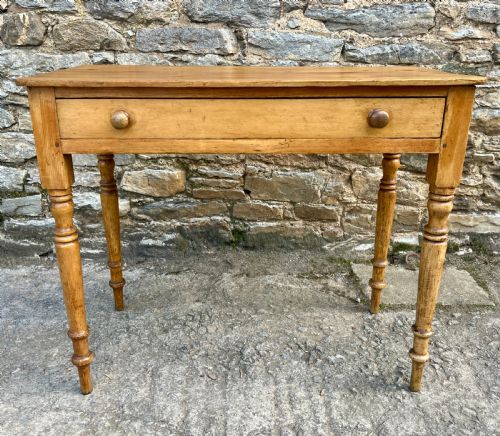 fig 1. Antique Stripped Pine Side Table
