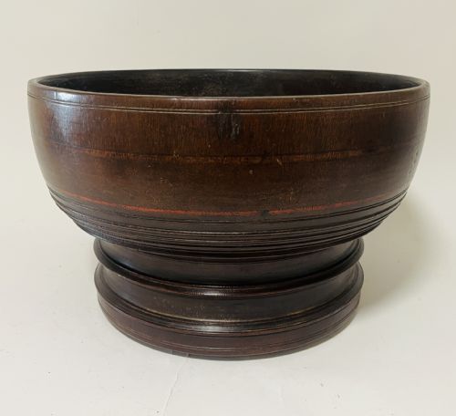 Large Antique Turned Bowl