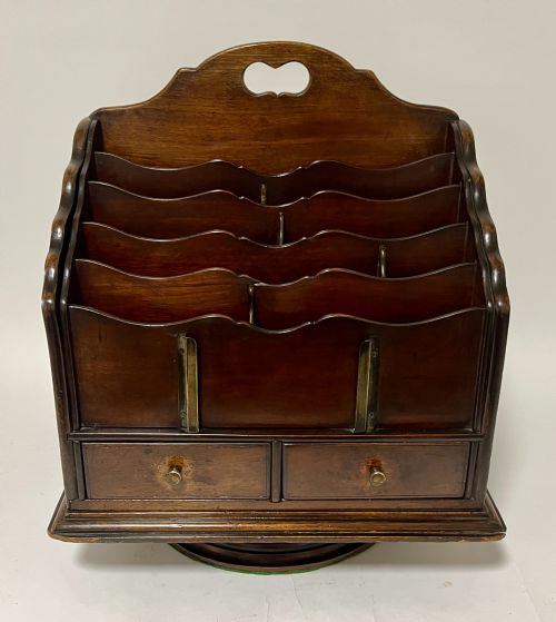 Antique Revolving Desk Tidy