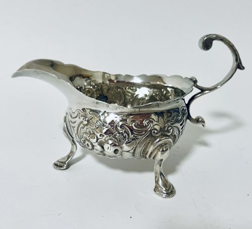 Antique Silver Sauce Boat