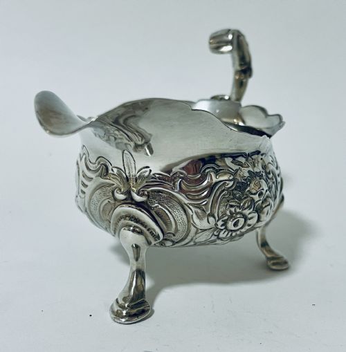 fig 1. Antique Silver Sauce Boat