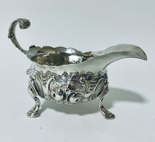 fig 2. Antique Silver Sauce Boat