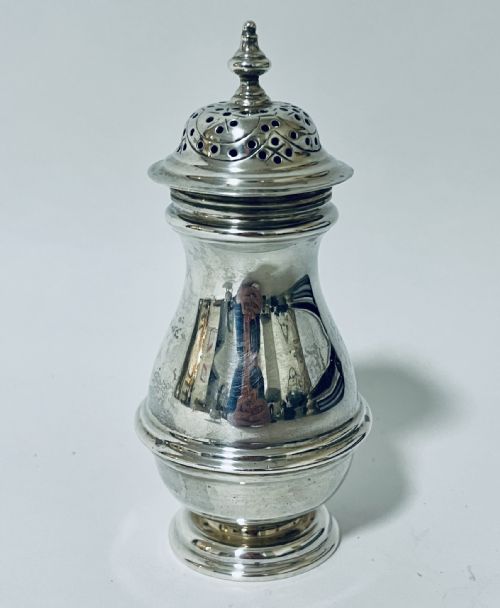 fig 1. Antique Silver Pounce Pot