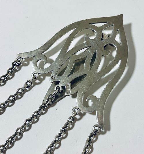 fig 1. Antique Silver 5 Chain Chatelaine