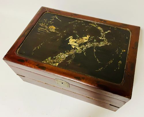 fig 1. Antique Japanese Lacquer Writing Box